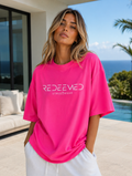 REDEEMED STREETWEAR – Signature Tee (Hot Pink Edition)