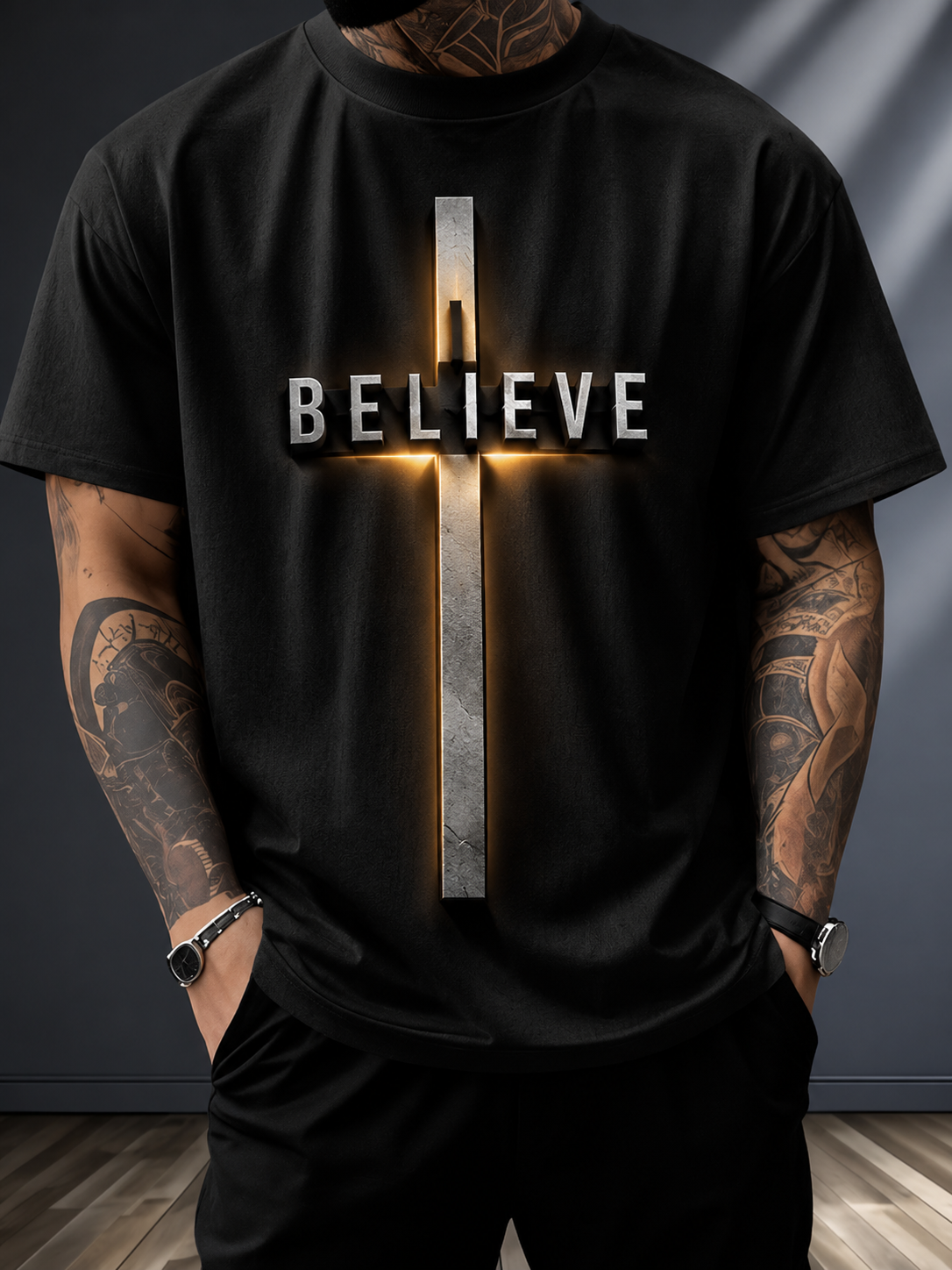 Believe Cross Tee