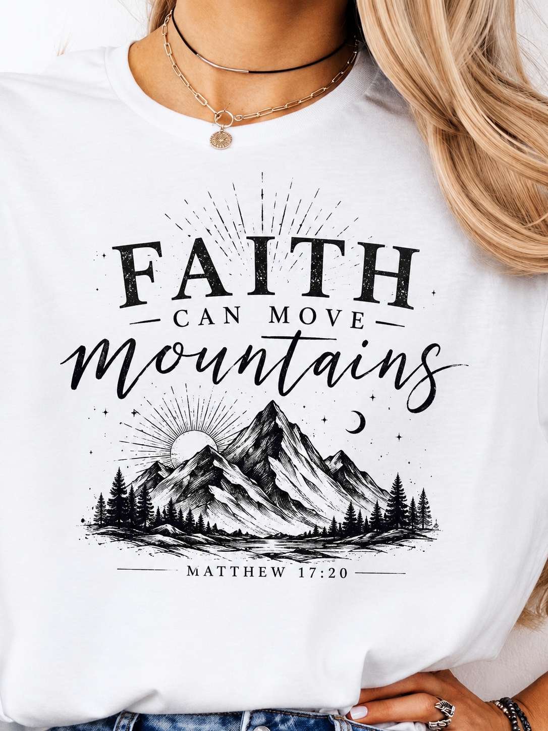 Faith can Move Mountains Tee